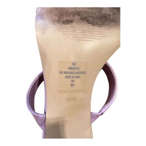 NINE WEST Women's LAVENDER Heeled Sandals - Picture 5 of 5